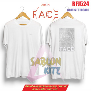 เสื้อยืด พิมพ์ลายอัลบั้ม Free Fotocard kpop Jimin Face RFJ524