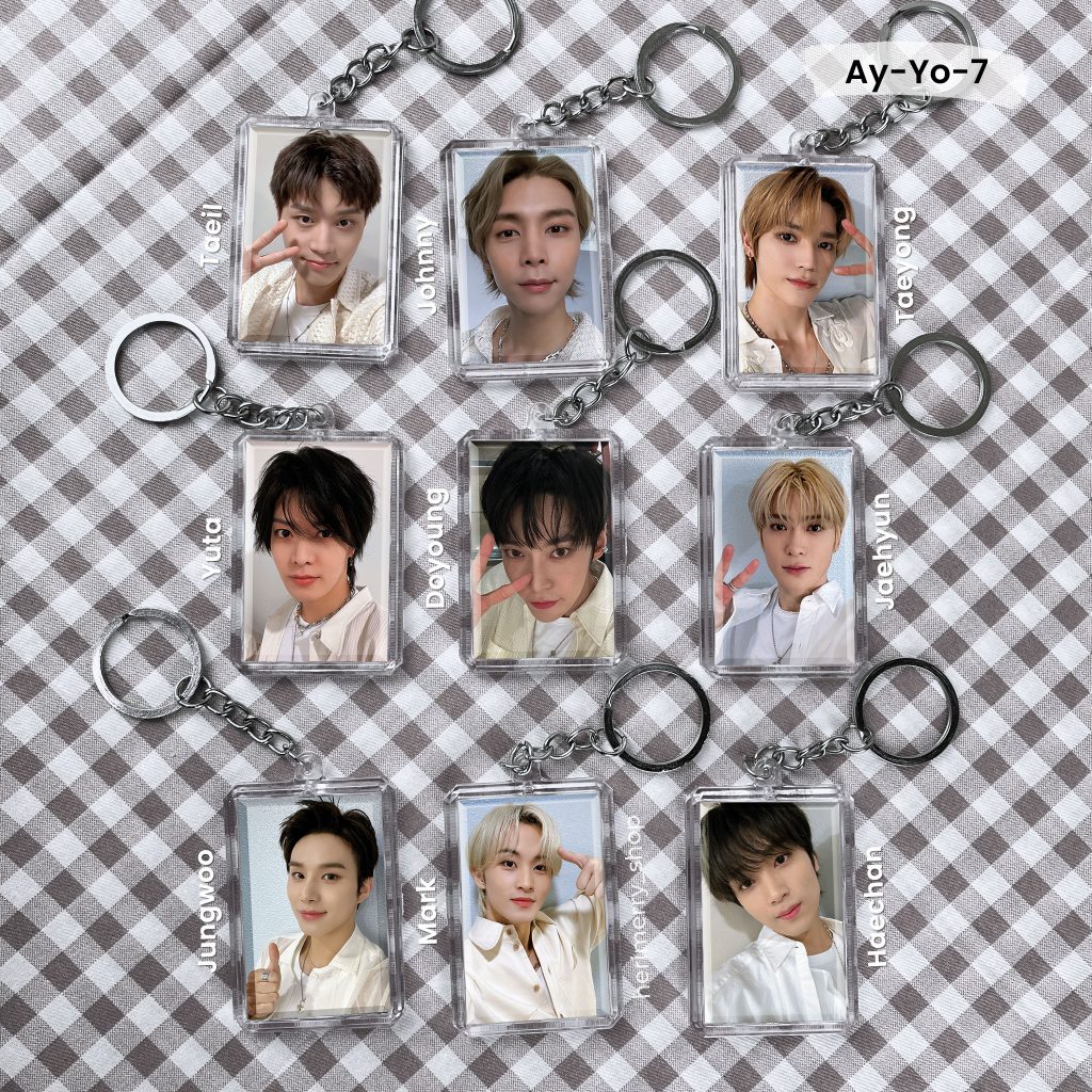 GANTUNGAN NCT 127 AY-YO Unofficial พวงกุญแจ 2 ด้าน - พวงกุญแจอะคริลิค Merchandise KPOP พวงกุญแจ NCT 