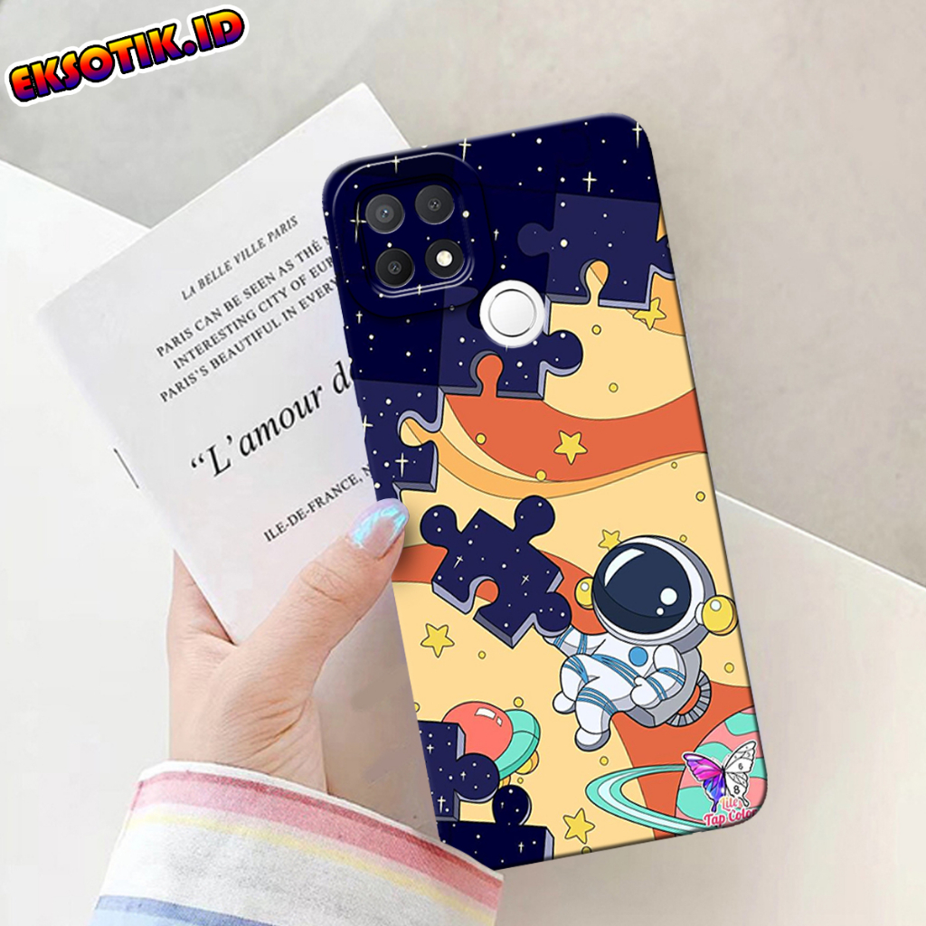 เคส HP OPPO A15 - Eksotik.id - เคส OPPO A15 - เคส SPACE - ผิวโทรศัพท์มือถือ - OPPO A15 Silicone - เค