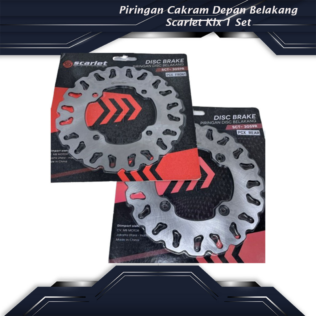 จานดิส SCARLET 1 ชุด หน้าหลัง Klx150 Crf150 Klx230