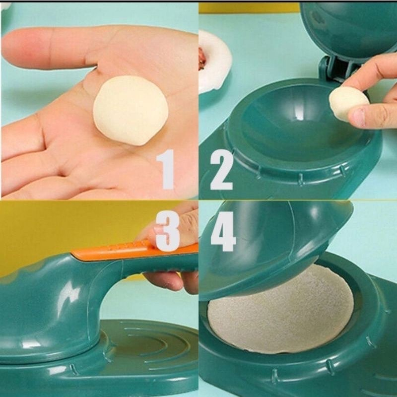 IKILOSHOP กด Dumpling Mold Manual Dumpling Skin Press Tool Pastel Gyoza Single Mold