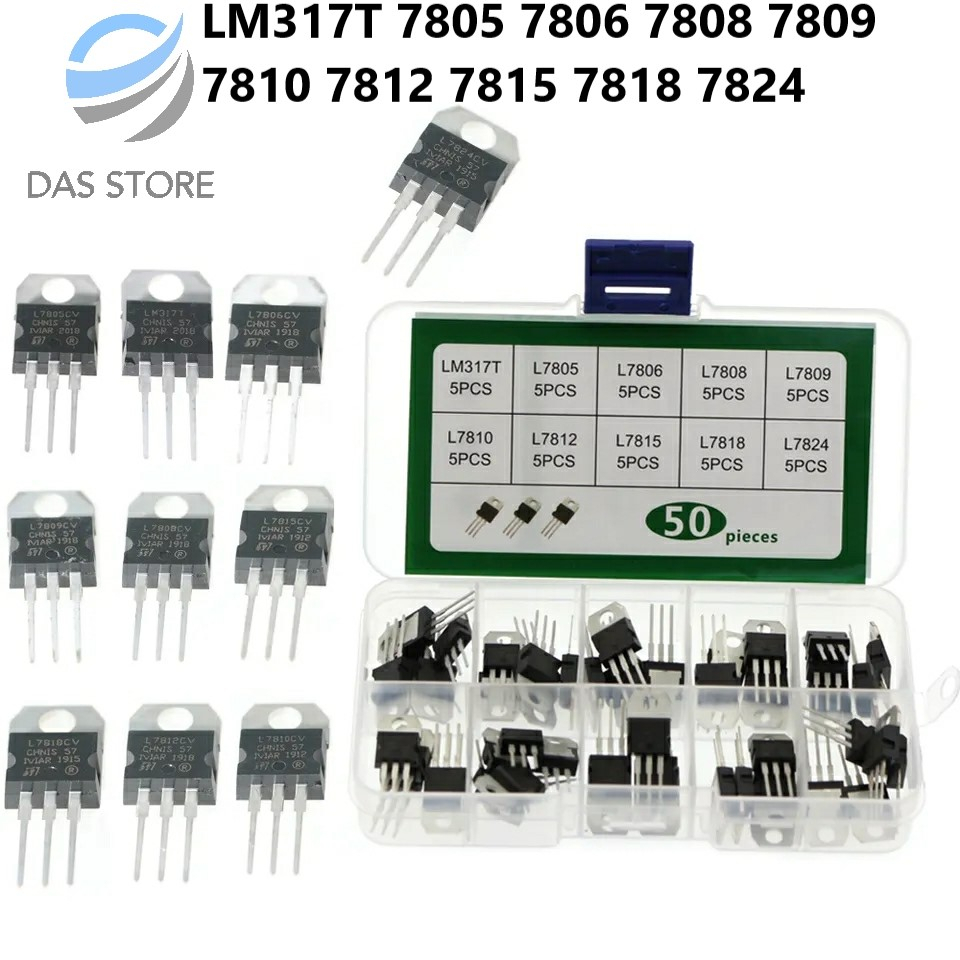 IC Regulator เครื่องลดแรงดันไฟฟ้า DC LM 7805 7806 7808 7809 7810 7812 7815 7818 7824 LM317T Linear s