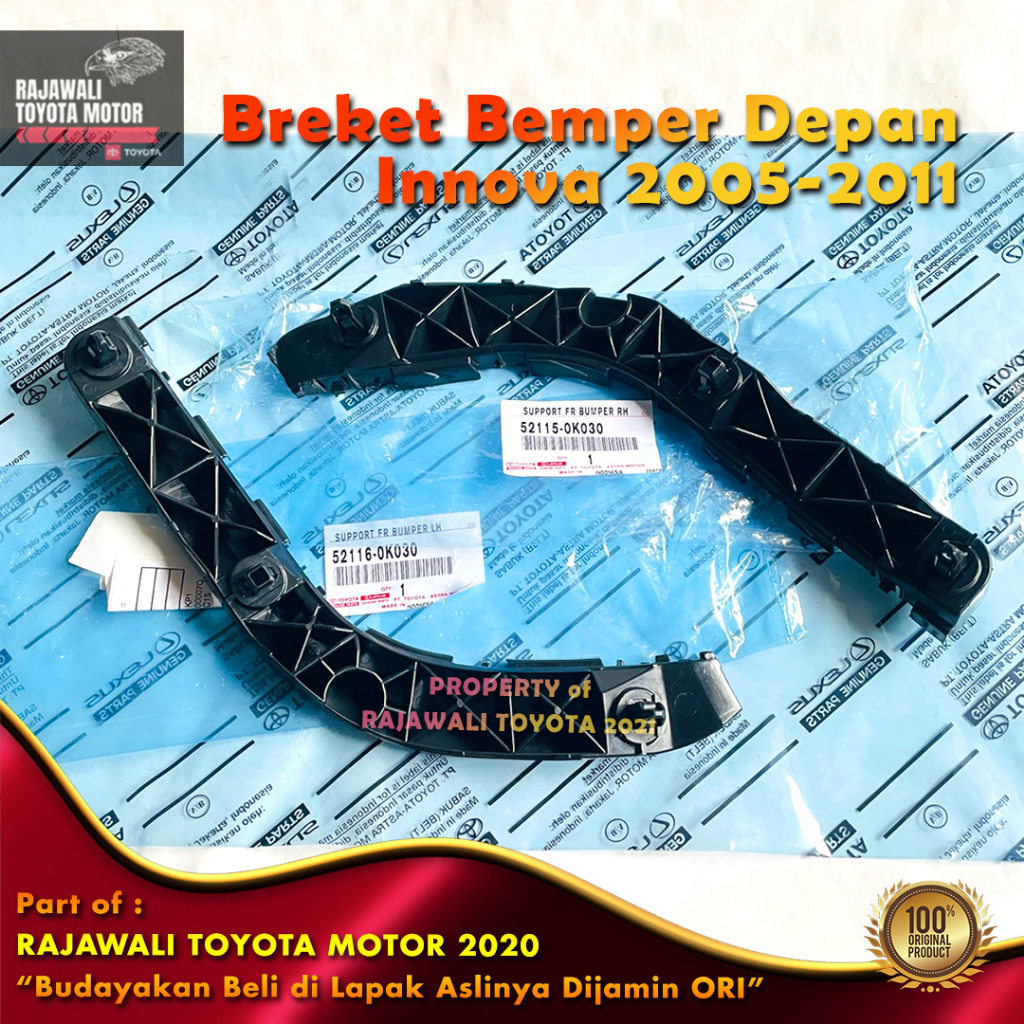 ขายึดกันชนหน้า Innova 2005-2011 ขายึดกันชนรองรับซ้ายและขวา New Original Toyota 52116-5-0K030