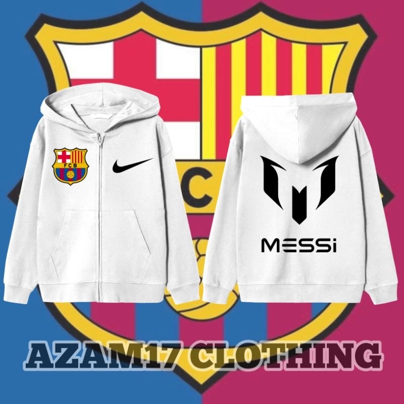 Barcelona Children & 39;s Zipper Hoodie Jacket Football Team FC Barca Lionel Messi Goat Boys Girls Clothes