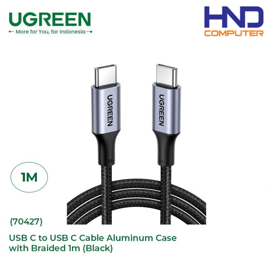 UGREEN สาย USB Type C to Type C 5A 100 W 1 M - 70427
