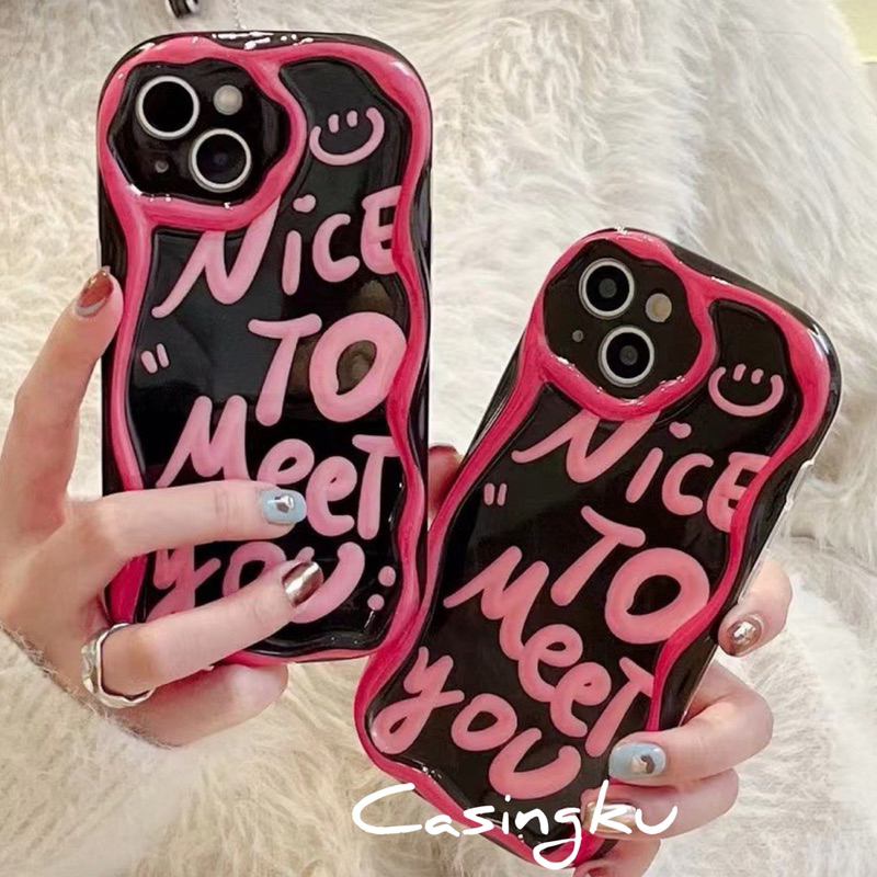 Nice To Meet You เคส Iphone X Xs Xr Xsmax 11 11pro 11promax 12 12pro 12promax 13 13pro 13promax 14pr
