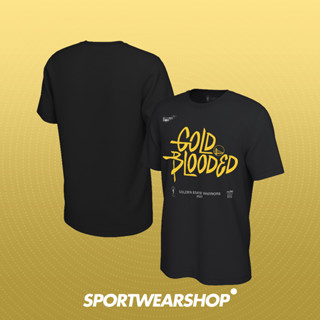 เสื้อยืด ลายบาสเก็ตบอล Nba Playoffs 2023 Golden State Warriors GSW - Gold Blooded สีดํา 2023