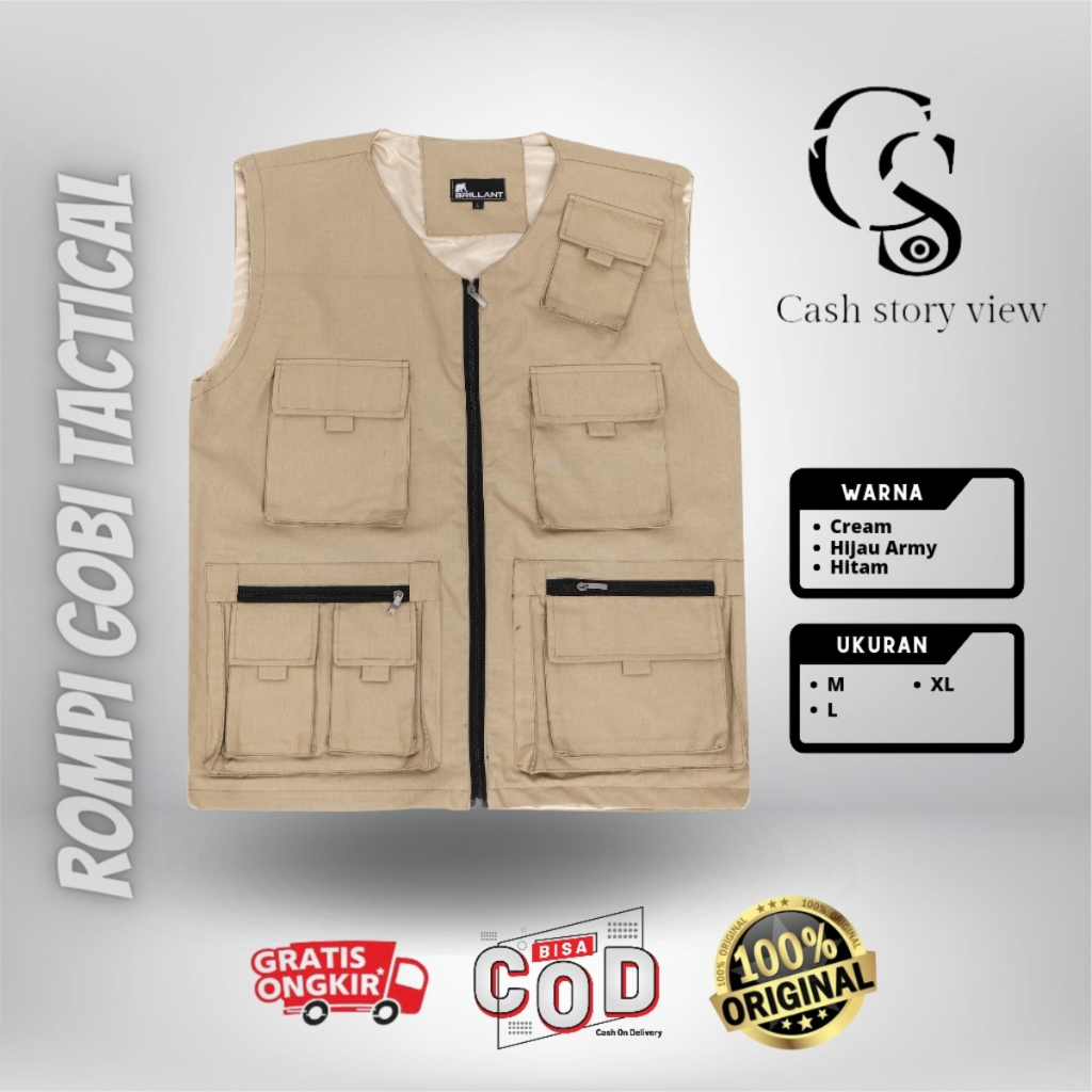 Csv - Gobi Field Vest Brillant Tactical Vest กระเป๋าและกระเป๋าเสื้อกั๊ก RK