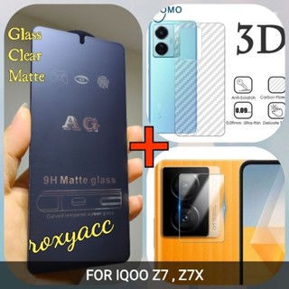 Iqoo Z7, Z7X เคลือบด้าน กระจกนิรภัย พรีเมี่ยม ป้องกันลายนิ้วมือ