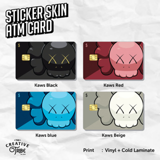 สติกเกอร์ไวนิล ลาย Kaws XX ATM Debit Credit Emoney Flazz สําหรับติดตกแต่ง