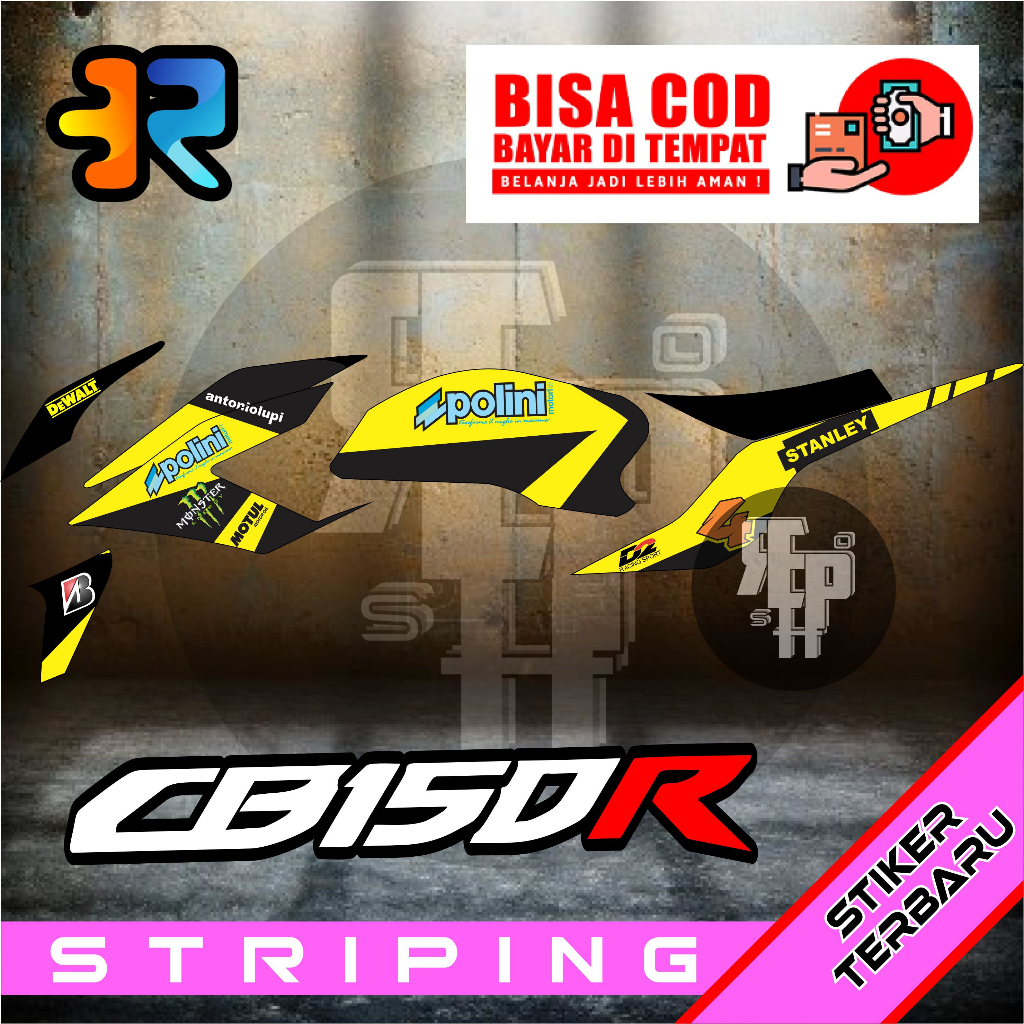 Cb 150R Striping, Variation Design Tech 3 สติ๊กเกอร์