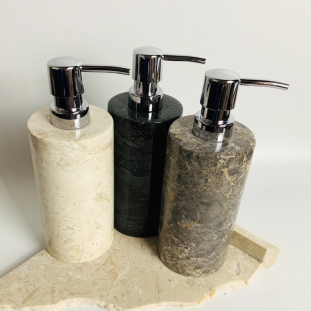 ขวดสบู่หินอ่อน/เครื่องจ่ายสบู่หินอ่อน สบู่เหลวหินอ่อน เครื่องจ่าย/ขวดสบู่เหลวหินหินอ่อน