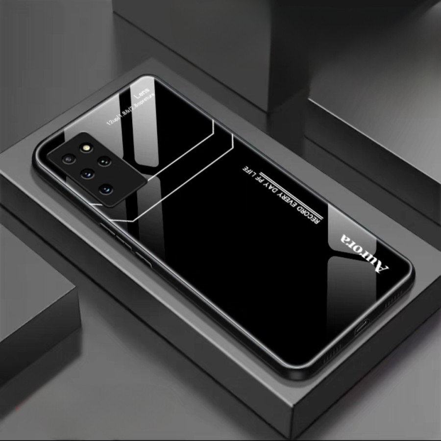 เคส Samsung S20 plus s20+ ฝาหลังกระจกนิรภัย tpu