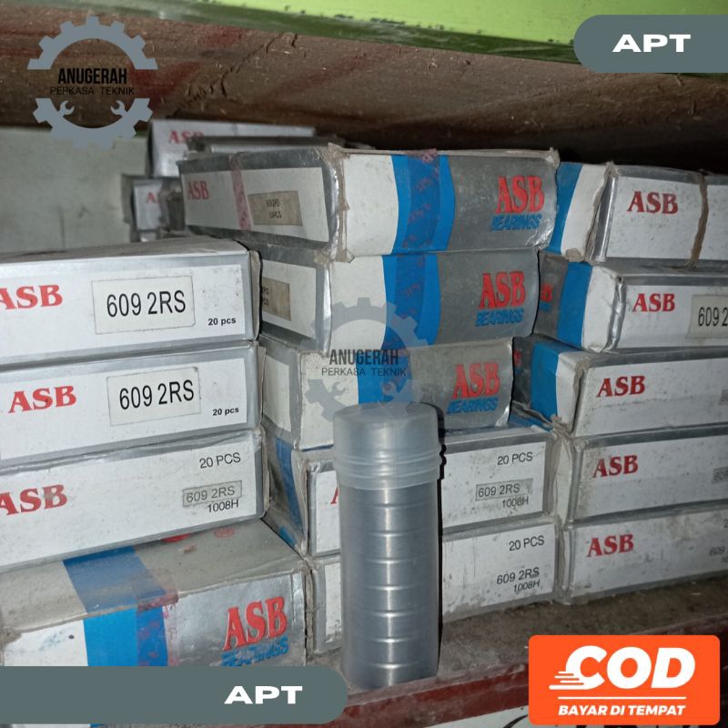 Lahar Bearing 609 2RS ASB ยางหุ้ม