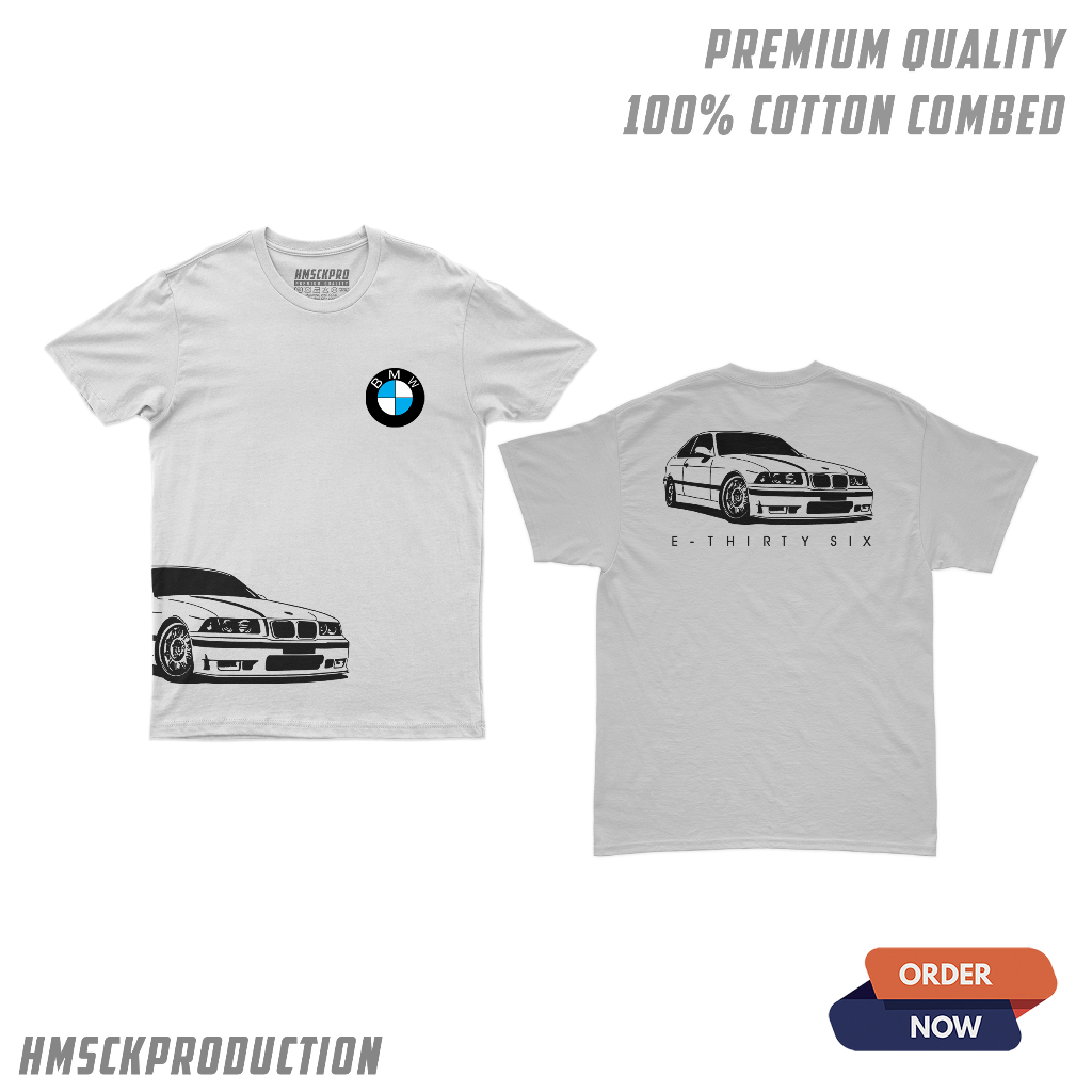 เสื้อยืด BMW E36 / BMW M POWER / M3 / DISTO AUTOMOTIVE / เสื้อยืด AUTOMOTIVE DISTRO