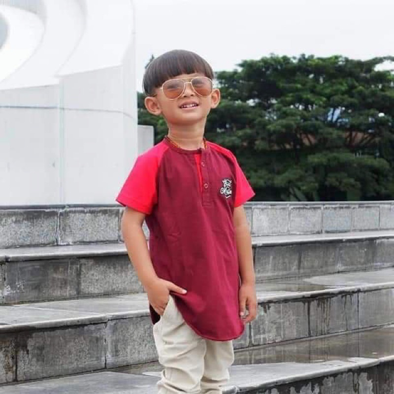 By Uno kids kurta เสื้อยืด/เสื้อยืดเด็กชาย/เด็ก kurta
