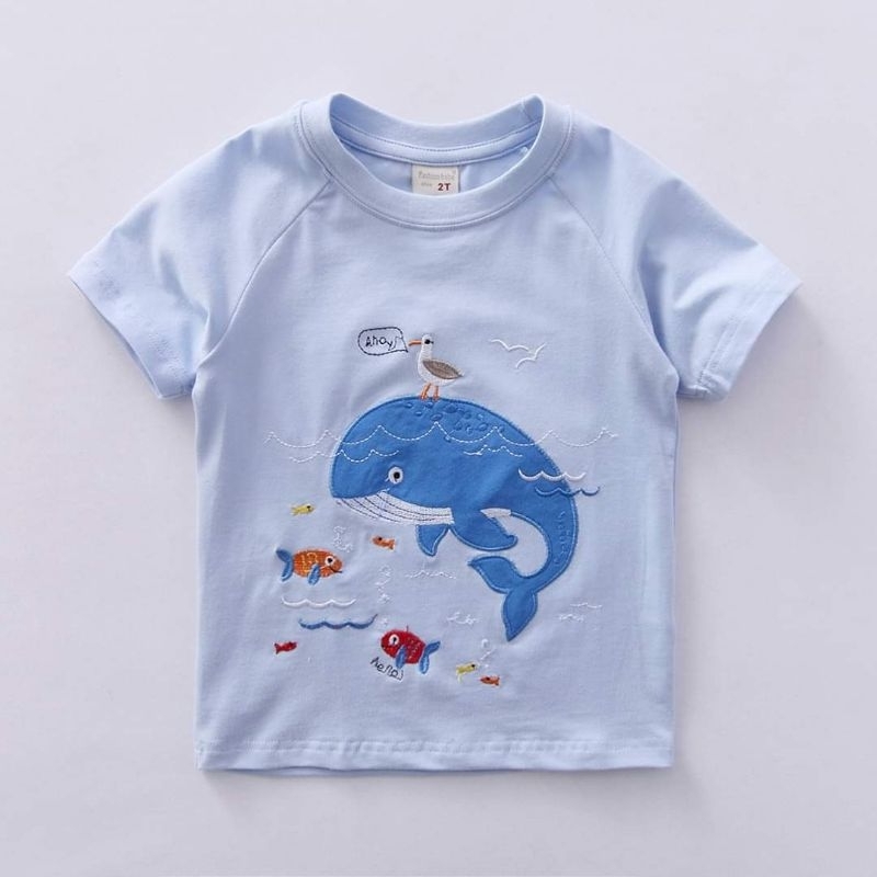 Hello Whale Kids T-Shirt LKB1965-67 / เสื้อยืดเด็กชาย