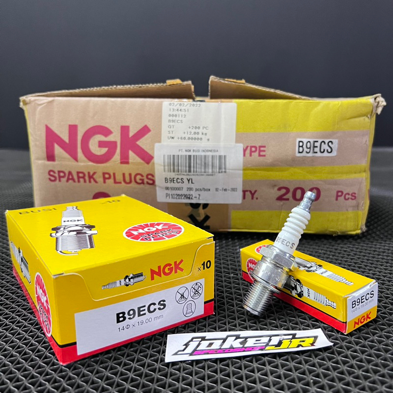 หัวเทียน NGK B9ECS B9ES B8ES Ninja 150 R RR Satria 2 จังหวะและ RXZ Original NGK B9ES B9ECS