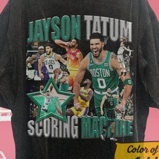 เสื้อบาสเก็ตบอล Nba | เสื้อบอสตัน เซลติก | เสื้อเชิ้ต Jayson Tatum | เสื้อยืด ขนาดใหญ่ สไตล์วินเทจ | เสื้อยืด พิมพ์ลาย Jayson Tatum