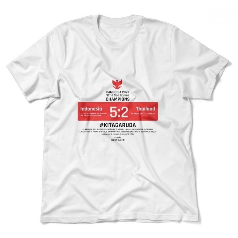 เสื้อยืดอินโดนีเซีย vs thailand 5-2 mdl2