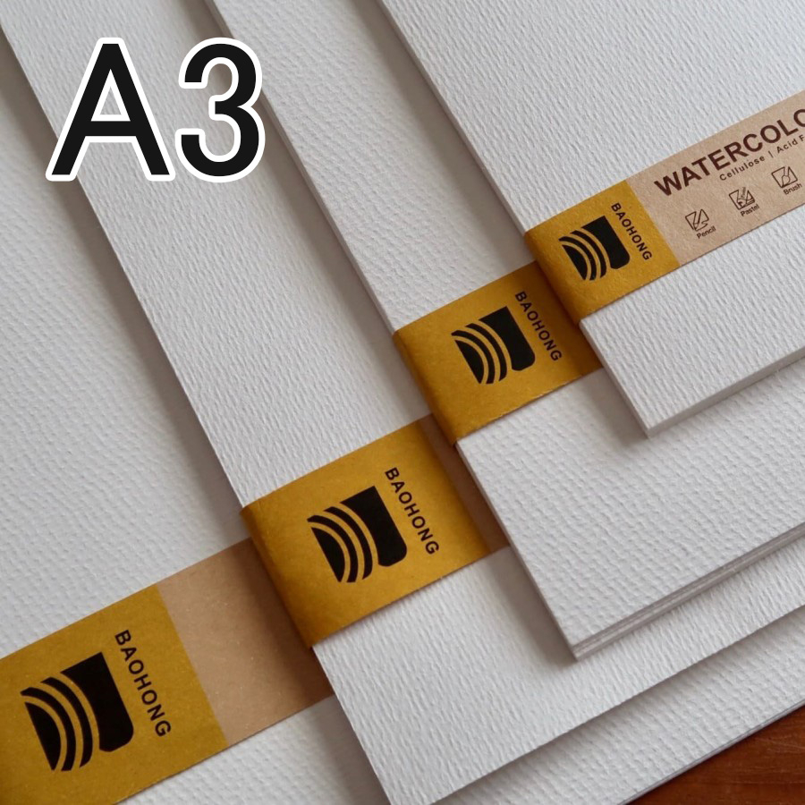 กระดาษสีน้ํา Baohong Cellulose A3