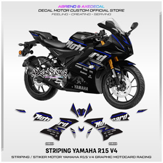 สติกเกอร์ ลายกราฟฟิค สําหรับติดตกแต่งรถจักรยานยนต์ YAMAHA R15 V4 R15 V4