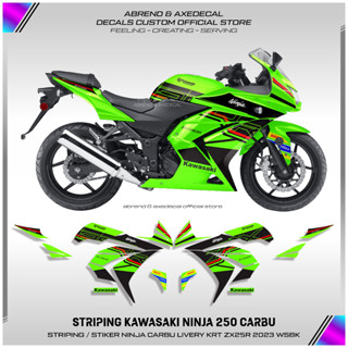 สติกเกอร์คาร์บูเรเตอร์ ลาย NINJA 250 LIVERY KRT 2023 RACING KAWASAKI NINJA CARBU สําหรับติดตกแต่งรถจักรยานยนต์ สินค้าพร้อมส่ง