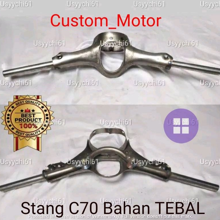 Honda c70 tegal แฮนด์บน-honda c70 แฮนด์พวงมาลัยตัวบนหนา