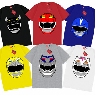 เสื้อยืด พิมพ์ลายอนิเมะ Sakazuki POWER RANGERS WILD FORCE Series SUPER SENTAI สําหรับผู้ชาย