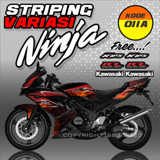 สติกเกอร์รูปลอก ลาย KAWASAKI NINJA RR 2012 STRIPING KAWASAKI NINJA RR 2012 Code 011