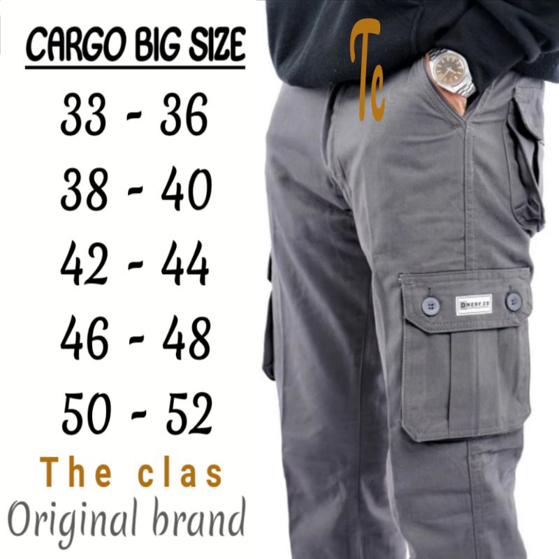 กางเกงคาร์โก้/pdl JUMBO BIG/SIZE 37-50 || กางเกงขายาวผู้ชาย