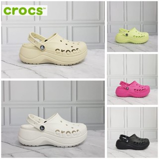 Crocs รองเท้าแตะแพลตฟอร์ม สไตล์คลาสสิก สําหรับผู้หญิง