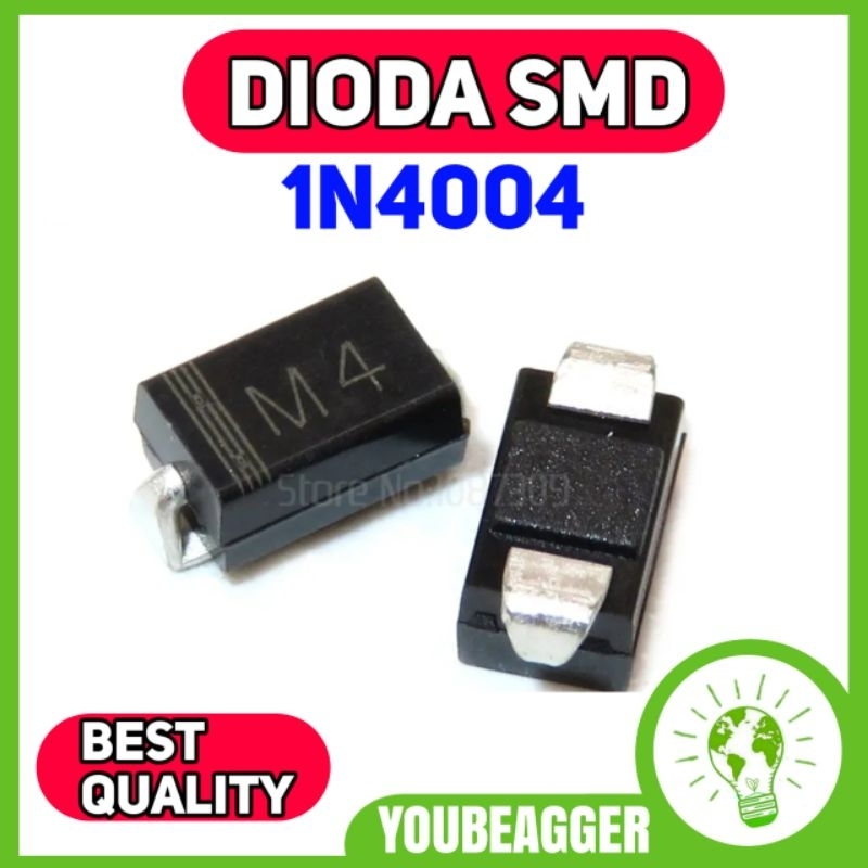 ไดโอด 1n4004 IN4004 SMD M4