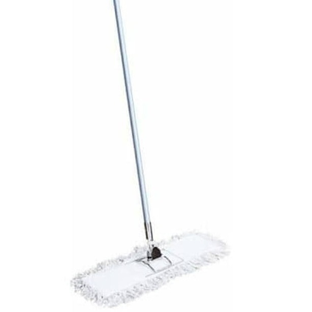 ขายสีขาว LOBBY DUSTER NYLON MATERIAL + COMPLETE ZIPPER 80CM LOBBY MOP FLOOR CLEANING BROOM