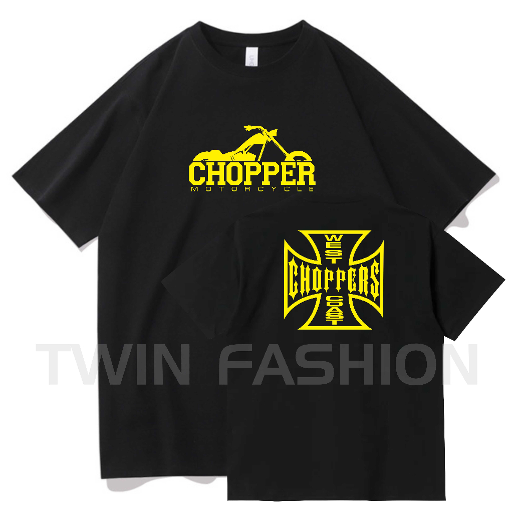 เสื้อยืดรถจักรยานยนต์ Chopper West Coast / Distro เสื้อยืดผู้ชาย / เสื้อยืดผู้ชายและผู้หญิง
