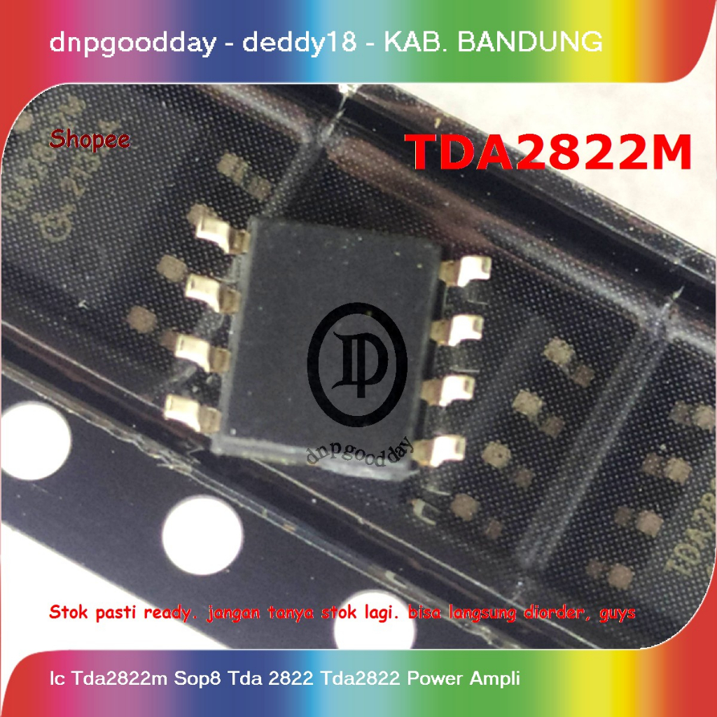 Ic Tda2822m So8 Tda 2822 Tda2822 เพาเวอร์แอมป์