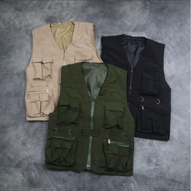 Multifunctional Outdoor Tactical VEST / Multi-Pocket CARGO VEST / ยุทธวิธี / RIPSTOP / ภูเขา / กลางแ