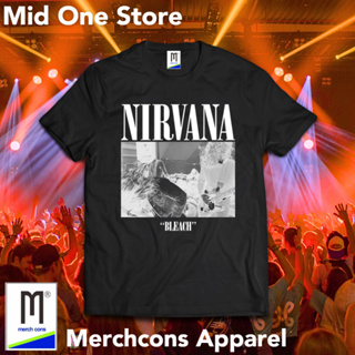 M208/ เสื้อยืด พิมพ์ลาย NIRVANA BAND MERCHCONS SIZE Outside DISTRO Music สําหรับผู้ชาย