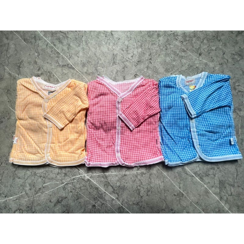 USAGI - เสื้อผ้าลายหมากรุกทารกแรกเกิด Usagi (1 แพ็ค/6 ชิ้น)