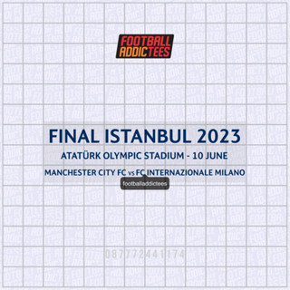 แผ่นแพทช์ MDT UCL FINAL ISTANBUL 2023 MANCHESTER CITY