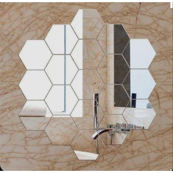 HEXGONAL MIRROR/ IKEA HEXAGONAL MIRROR/ HEXAGONAL MIRROR/ DECORATION MIRROR