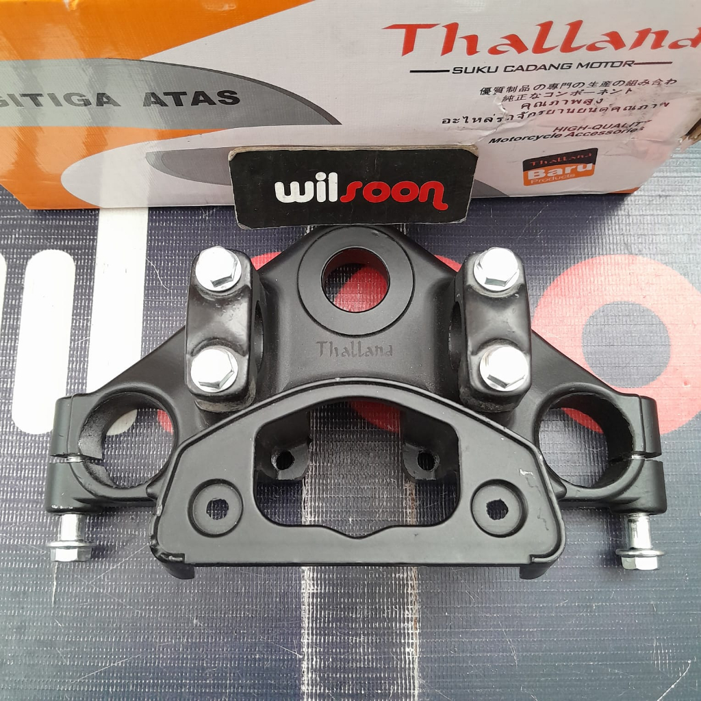 Honda Tiger Revo / Tiger New / Mega Pro New Thailand ขายึดแฮนด์สามเหลี่ยมสีดํา