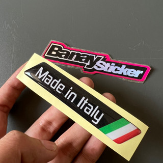 สติกเกอร์ตราสัญลักษณ์ MADE IN ITALY แบบนูน