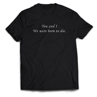 เสื้อยืด พิมพ์ลาย With Words BORN TO DIE สําหรับผู้ชาย และผู้ใหญ่