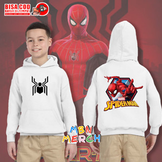 เสื้อแจ็กเก็ต มีฮู้ด ลาย Spiderman Noway home สําหรับเด็ก