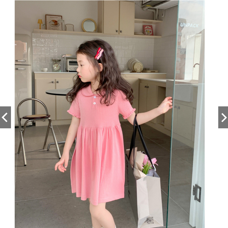 MALIKA GIRLS DRESS / CUTE MALIKA DRESS MADE FROM PREMIUM RIB MATERIAL