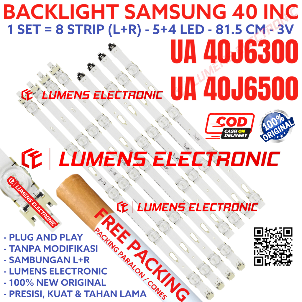SAMSUNG 40 INC LED TV BACKLIGHT UA 40J6300 40J6500 40J6300AK 40J6500AK UA40J6300AK UA40J6500AK 40J B