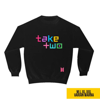 เสื้อกันหนาว คอกลม ลาย bts ครบรอบ 10 ปี สไตล์เกาหลี TAKE TWO