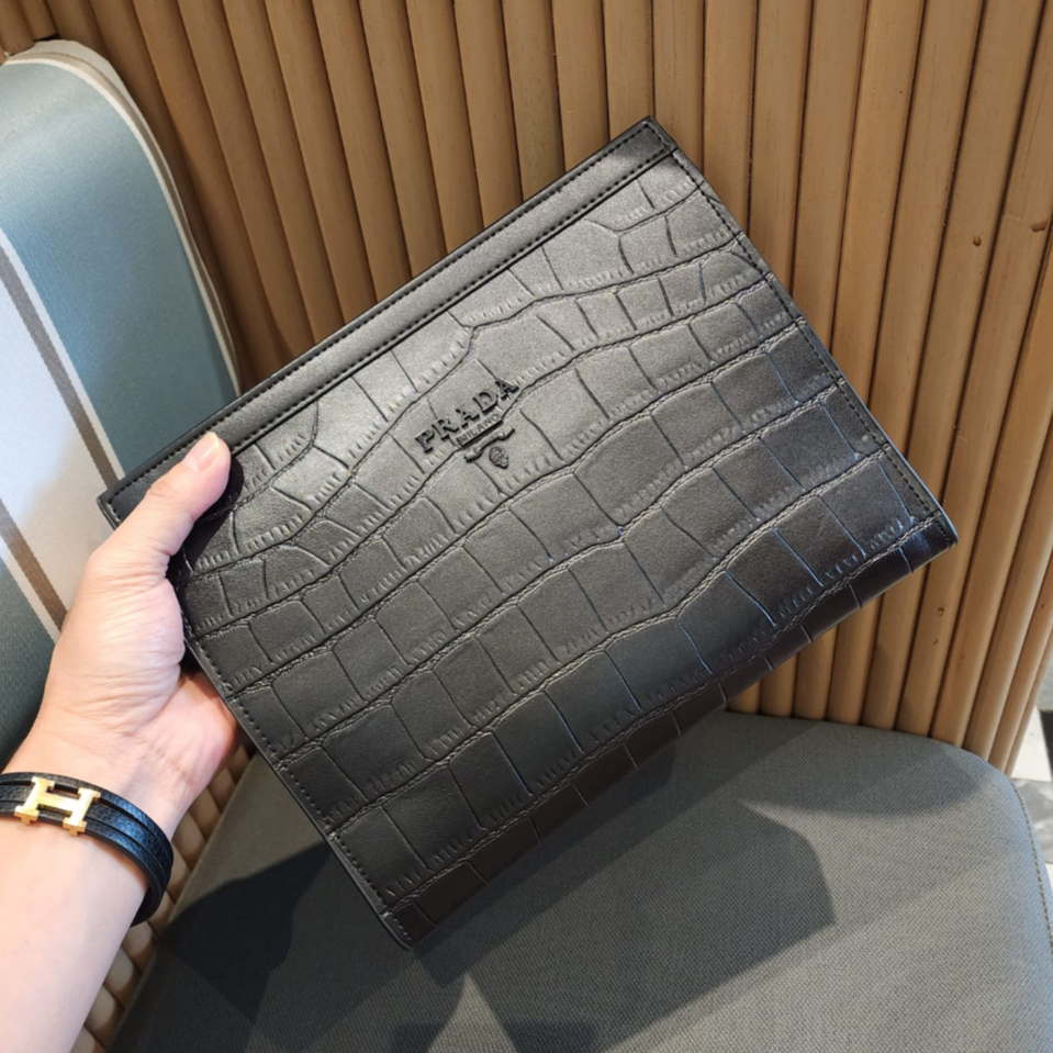 50320bubble Clutch PR4D4 Croco (ฟรีผ้าซิ่น+Wrap)