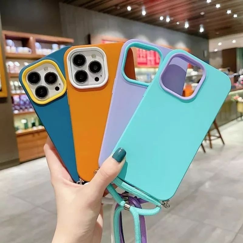 0000 VV CASE SLINGCASE LANYARD 3 IN 1 PASTEL DOFF สําหรับ SAMSUNG M15 A15 A14 A6 + J8 A54 A24 A34 S1